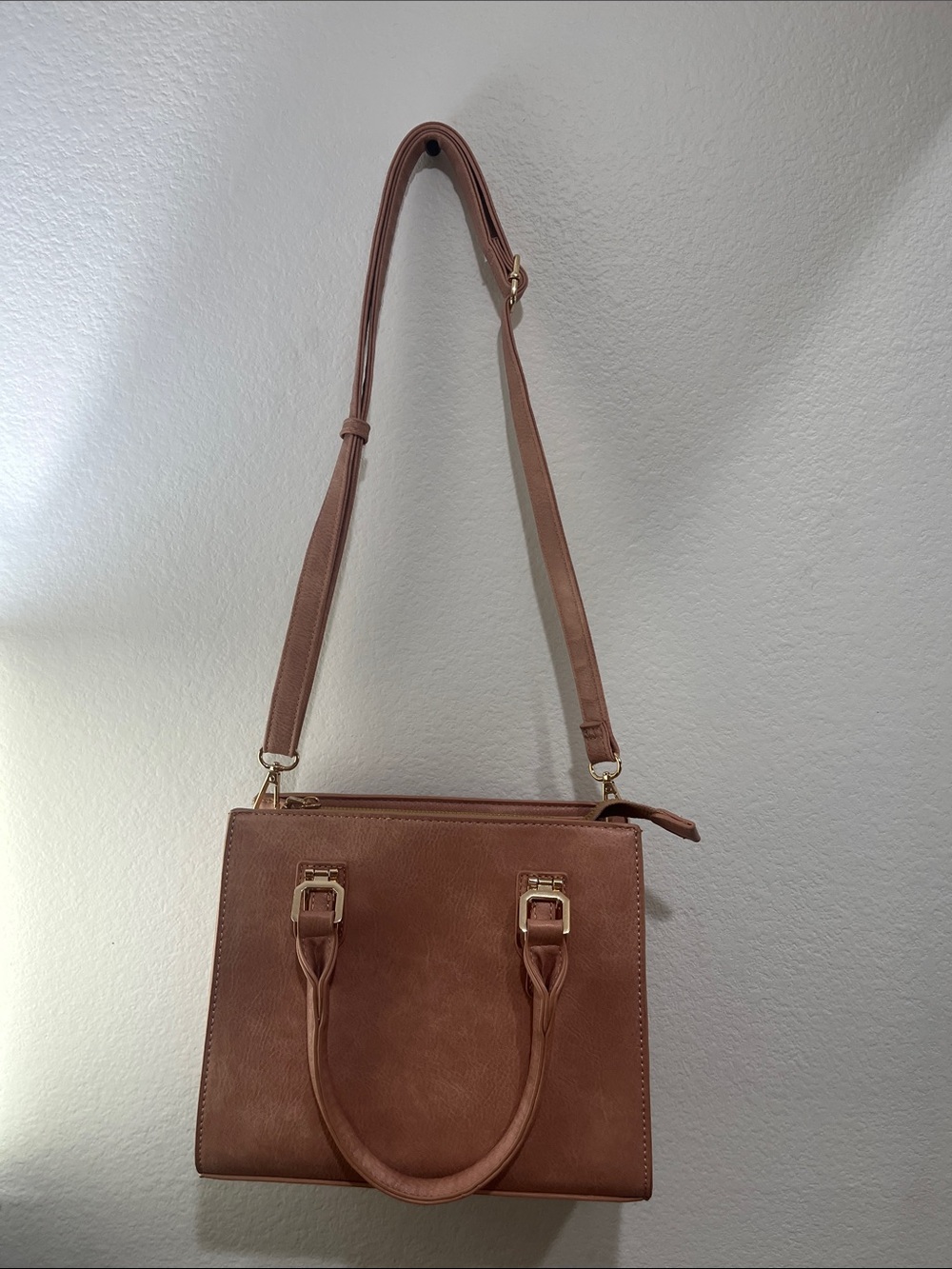 Women's Classic Tan Top-Handle Shoulder Bag